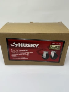 Husky 5" X 2" Caster Set Brand New In Box - Picture 1 of 6