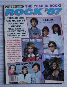 Vintage Magazine Rock '87 R.E.M. David Lee Roth Tina Turner The Monkees      110 - Picture 1 of 13