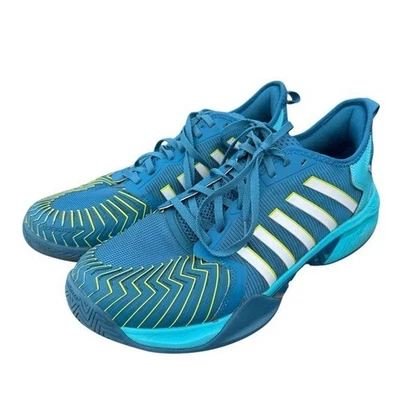 K-Swiss Hombre Pickleball Supreme Talla 12 Azul Blanco Rayas Amarillo Neón Atlético Foto 1 de 4