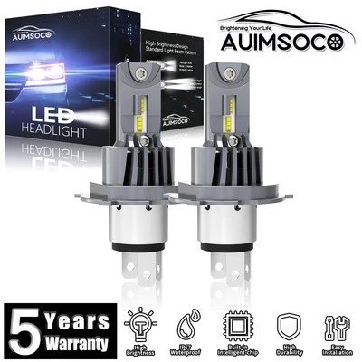 2x H4/9003 LED Headlight Bulbs High Low Beam For Mercedes-Benz G55 AMG 2003-2010 - Image 1 of 4