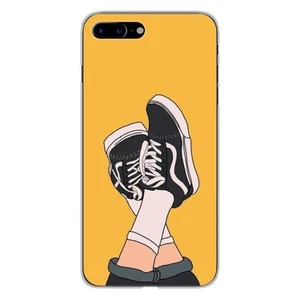 Coque en silicone imprimée compatible Apple iPhone 8 Plus Sneakers - Photo 1 sur 6