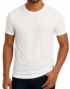 Nuevo Para Hombres Alfani Calce Regular Cuello Redondo Blanco Camiseta Camiseta Paquete de 4 M - Imagen 1 de 1
