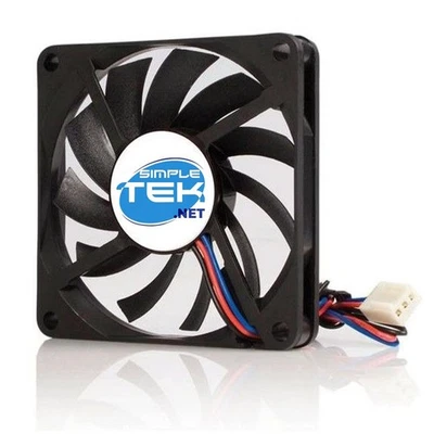 Ventilateur Boîtier Dissipateur 70MM 0,7CM 3 Broches 12V Sans Feux Noir Flux Air - Photo 1/4