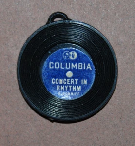 Early Vintage Hard to Find Cracker Jack Columbia Record Plastic Charm - Picture 1 of 2
