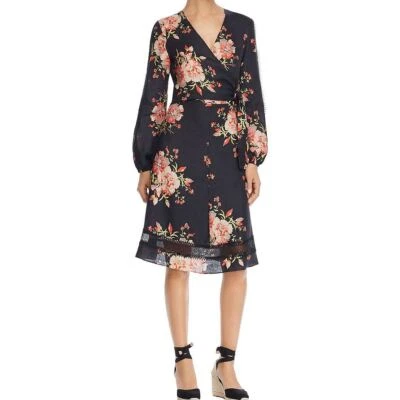 LE GALI NUEVO Vestido Para Mujer Natalie Floral Encaje Mezcla de Lino Imitación Envolvente TEDO Foto 1 de 2