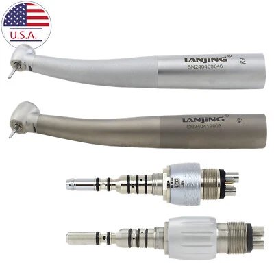 LANJING Dental Alta Velocidad Pieza de Mano Fibra Óptica LED Mini Cabezal Ajuste Kavo MULTIflex Foto 1 de 4
