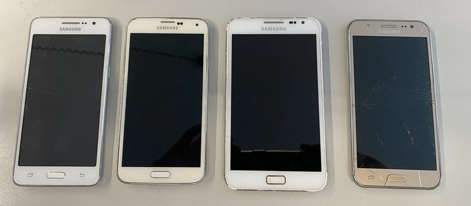 Lotto 4x Smartphone Samsung Galaxy S5 - J5 - Grand Prime - Note 1 - Immagine 1 di 4