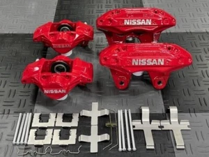 Genuine Nissan Skyline R34 ECR34 Brake Caliper 4POT/2POT Overhauled Red JDM - Picture 1 of 10