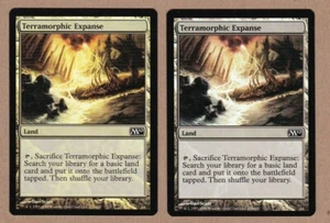 MTG - 2X Terramorphic Expanse X2 - Magic 2010 - M10 Com. Foil EX/NM - 2 Cards - Picture 1 of 2