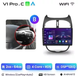RADIO 2 DIN PARA PEUGEOT 206 BLUETOOTH USB ANDROID WI-FI NAVEGADOR GPS CARPLAY - Imagen 1 de 4