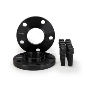 20mm Black Wheel Spacers for BMW 6 series G32 5x112 66.6 bolts pair - Picture 1 of 4