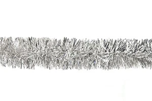 3m Weihnachtsgirlande 5cm Lametta Girlande Baumgirlande Weihnachtsdeko silber - Bild 1 von 1