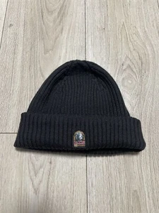 Parajumpers Merinowolle Beanie Mütze schwarz Strick kleines Logo Outdoor - Bild 1 von 15