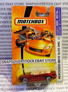 2006 MATCHBOX RED MERCEDES-BENZ SL55 AMG, METAL SERIES, MBX#11, NICE CARD & VHTF - Picture 1 of 10