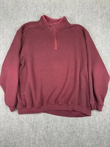 PGA Tour Player Team Issued Brooke Henderson Quarter Zip Pullover Men Sz 2XL Red - Picture 1 of 5