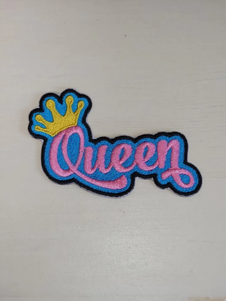 Parche de apliques bordados Queen con corona hágalo usted mismo de 3 3/4 pulgadas para planchar Foto 1 de 1