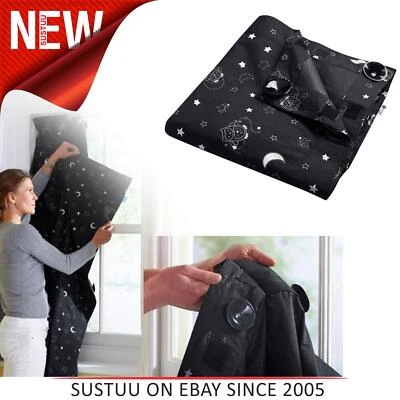 Tommee Tippee Portable Blackout Blind│Black Window Curtain│Blackout Blind│Large - Image 1 of 4