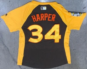 2016 MLB All-Star Game ASG National League BRYCE HARPER #34 BP Jersey Women's L - Picture 1 of 7