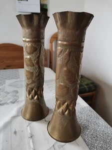 2 Granathülsen Grubenarbeit Durchmesser ca 15 cm, Länge 25 cm - Bild 1 von 5