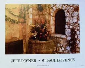 St. Paul De Vence by Jeff Posner French Villa A1 Fine Art Open Edition Print - Picture 1 of 1