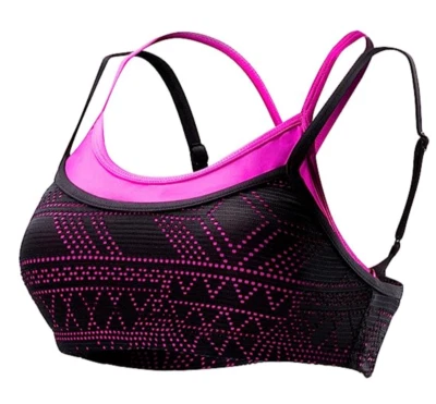 Sujetador TYR Topaz Peak Mesh emparejado, para mujer talla S (4/6), negro/rosa NUEVO PRECIO DE VENTA SUGERIDO POR EL FABRICANTE 39,99 $ Foto 1 de 3