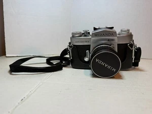 VTG Miranda Auto Sensorex EE 35mm Film SLR Camera Black & Silver with Lanyard - Picture 1 of 5
