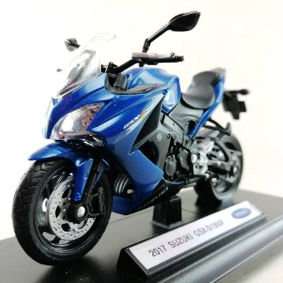 2017 SUZUKI GSX-S1000 F Motorcycle Die-Cast Model Welly 1:18 Scale Toy Hobby #1 - Image 1 of 4