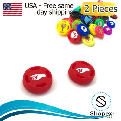 Nintendo Switch Joy Con Joystick Analog Stick Thumb Grips Silicone Caps - Image 1 of 4