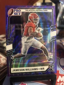 2022 Leaf Pro Set Jameson Williams Purple Wave XRC Alabama Detroit Lions - Picture 1 of 2