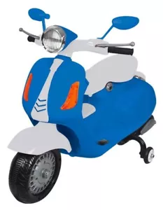 Vespa Moto Scooter Classic Eléctrico 6V para Niños Luces Y Sonidos Y MP3 - Imagen 1 de 1
