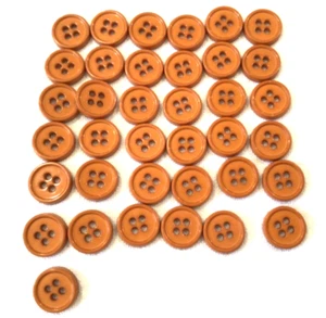 37 RUST TAN 1/2" 4 HOLE BUTTONS PERFECT FOR BLOUSE OR SHIRT - Picture 1 of 3