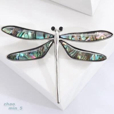 Broches de libélula vintage broche concha prendedor diamantes de imitación joyería regalos fiesta solapa Foto 1 de 4