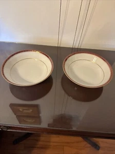 Vtg RARE Empress China Japan Royalty 110 Set Of 2 Serving Bowls 9” Euc - Picture 1 of 20