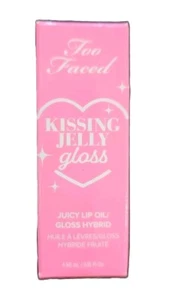 Too Faced Kissing Jelly Gloss Juicy Hydrating Lip Oil Sour Watermelon NEW - Picture 1 of 5