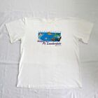 Vintage turystyczna transatlantycka koszulka Ft Lauderdale to Venice z pojedynczym haftem XL
