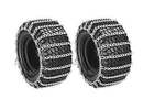 New Pair 2-Link Tire Chains 16x6.50x8 for Snow Blowers
