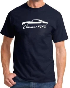 1969 Chevy Camaro SS Hardtop Outline Design Tshirt NEW COLORS - Picture 1 of 23