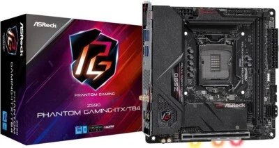 ASRock Z590 PHANTOM GAMING-ITX/TB4 LGA 1200 Intel Z590 Mini ITX Motherboard - Image 1 of 4