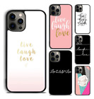 Live Laugh Love Quotes Cover Case For Apple iPhone 14 Pro Max Plus 13 12 11 Xr X
