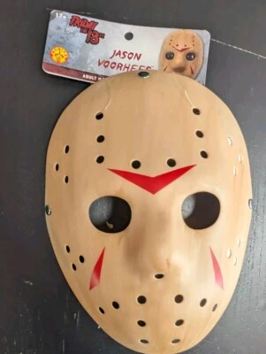 Jason Voorhees Plastic Mask Friday 13th New Halloween Costume Accessory - Image 1 of 4