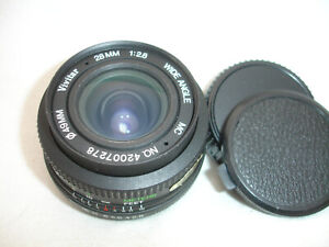 Vivitar 28mm f/ 2.8 lens, Pentax K PK mount  sn42007278
