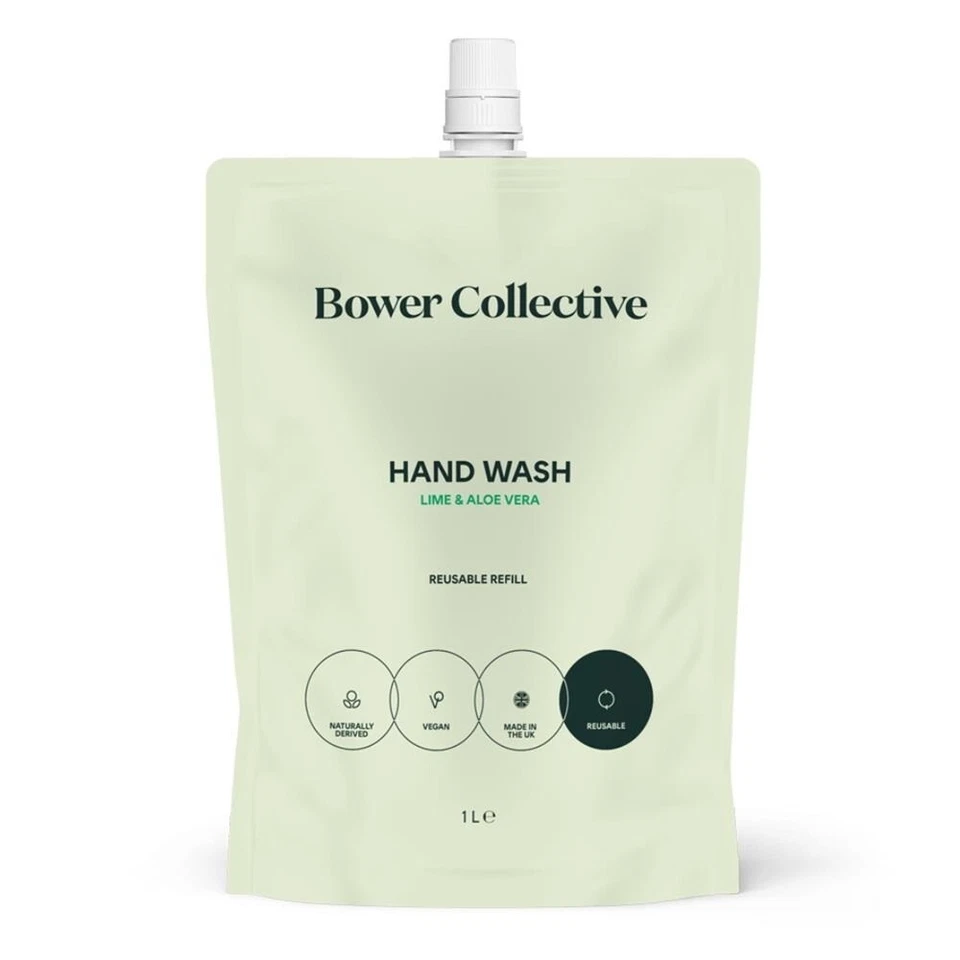Bower Collective Hand Wash Lime & Aloe Vera Refill 1lt - Image 1 of 1