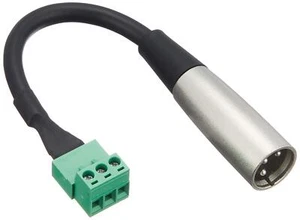 Hosa PHX-106M-BULK | 6 Inch Low-Voltage PHX3M to XLR3M Adaptor - Picture 1 of 1