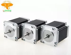 US FREE! Stepper Motor 3PCS NEMA23 270 oz-in 3.0A 23HS8430 57BYGH CNC Mill Cut - Picture 1 of 7