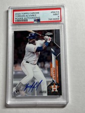 2020 Topps Chrome Yordan Alvarez Houston Astros RC Rookie AUTO RA-YA PSA 9