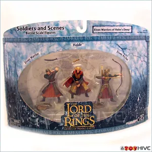 LOTR AOME Elven Warriors of Helm's Deep 3 Soilders Set - Imagen 1 de 1