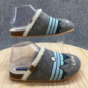 Life is Good Slippers Womens 7 M Mule Clogs Multicolor Comfort Faux Fur Indoor - Picture 1 of 15