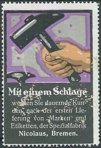 Marca publicitaria - Marca publicitaria Fabrik C.A. Nicolaus Bremen (#26182) - Imagen 1 de 1
