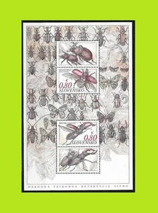 Eslovaquia 2014 Protección de la Naturaleza - Insectos - Hoja de Recuerdo - MNH - Imagen 1 de 1