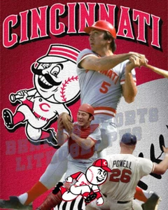 Cincinnati Reds Lithograph print of Johnny Bench - Picture 1 of 1